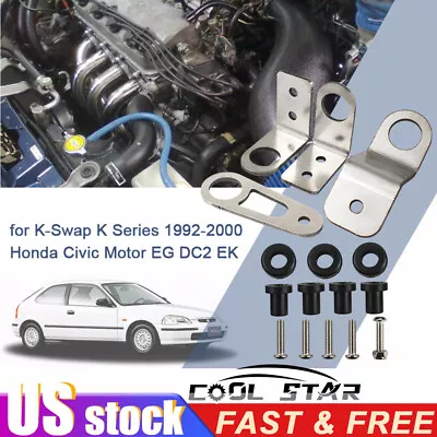 Bolt-on Radiator Bracket Kit For K-Swap K-Series 1992-2000 Honda Civic Motor K • $18.95