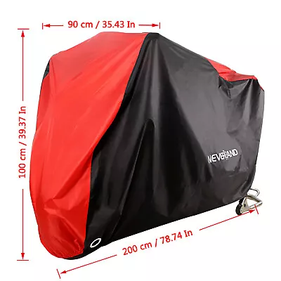 Waterproof Motorcycle Bike Cover Scooter Moped Outdoor Dust Rain UV Protector • $17.68