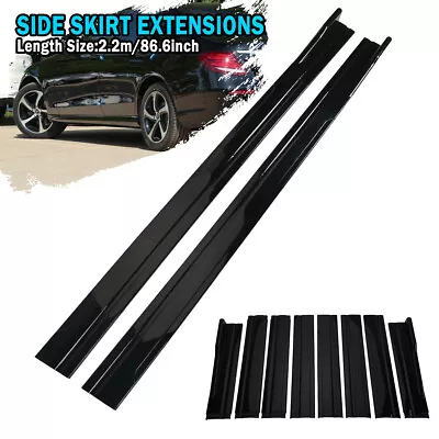 86.6' Side Skirt Extension Splitter Rocker Panels Trim Lip For Mazda 323 Protege • $43.95