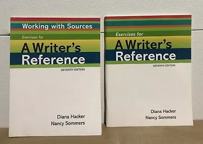 A Writers Reference Checking Sources 7th Edition Academic Writing Diana Hacker • $12.77