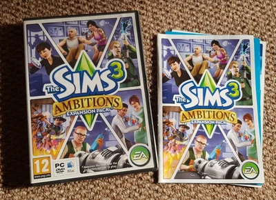 £3 • Buy The Sims 3 Ambitions Slip Cover & Manual/papers ONLY