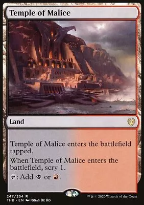 MTG Magic The Gathering Temple Of Malice (247/372) Theros Beyond Death LP • $0.99