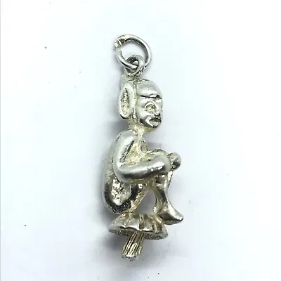 Vintage Silver Pixie Bracelet Charm Cornish Piskie Elf • $29.04