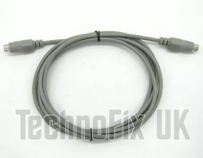 2m 6 Pin Mini DIN Male To Male Cable For Datamodes Audio Interface FT-8 Etc. • £6.99