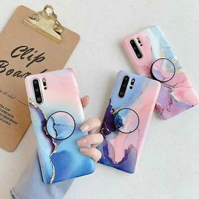 £5.79 • Buy Watercolor Marble Soft Case Cover For Huawei P30 Pro P20 Lite Socket Holder