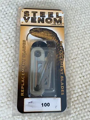 Steel Venom Replacement Broadhead Blades • $19.99
