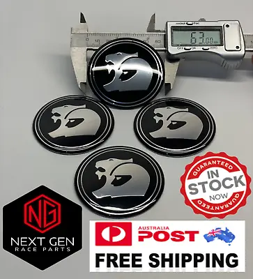 $26.99 • Buy HSV WheeI Centre Cap Decal 63 Mm X4 Black/Silver VT VY VZ VE VF GTS R8 Commodore