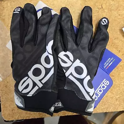 Sparco 002093NR3L MECA 3 Mechanics Gloves Black Large OPEN BOX • $34.95