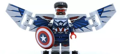 LEGO Marvel Series 1 Minifigure - CAPTAIN AMERICA FALCON - 71031 Sam Wilson • £2.20