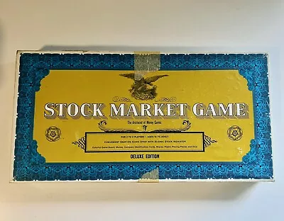 Stock Market Board Game Original Deluxe Edition Whitman Vintage 1968 • $34.91