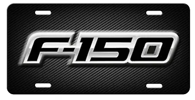 FORD F-150 Inspired Art Simulated Black Carbon Fiber  Aluminum License Plate Tag • $19.67