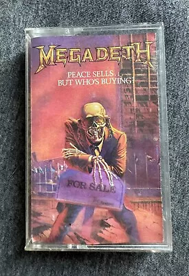 Vintage Megadeth Peace Sells...But Who's Buying? Cassette Tape Thrash Metal • $17.50