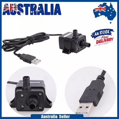 $15.69 • Buy New USB DC 5V 3W Submersible Water Pump Aquarium Fish Tank Fountain Pond Tools