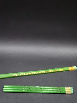 VINTAGE A.W.FABER CASTELL 9007 H WOOD PENCIL GERMANY Lot Of 4 • $15