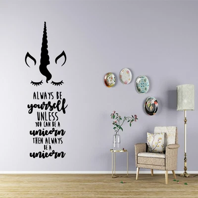 Unicorn Vinyl Wall Sticker Wallpaper Decorative Decoration Art Decal Stickers • $8.79
