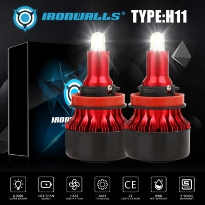 H11 H9 H8 High Beam Bulbs 6500K White Globes For Holden Commodore VE 2006-2013 • $32.99