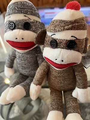 Ty Beanies Socks The Monkey One Gray & One Brown Tag Is Damagedsm Tear On Gray • $5.95