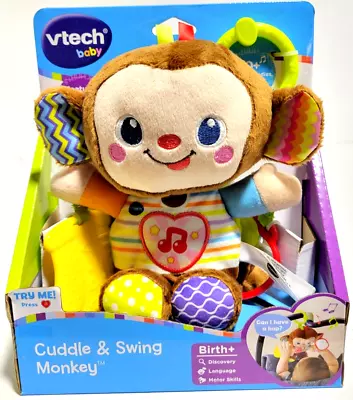 VTech Cuddle And Swing Monkey Multicolor  Cuddly Plush Monkey 0  2 Years • $12