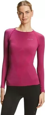 Falke Long Sleeve Shirt Warm Pink Ski Winter Thermals Base Layer Top - Size M • £22.45