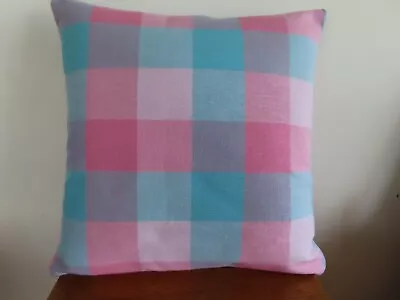 Laura Ashley Vintage 18  - 'Mitford Check' Striking Cushion Cover  D-Sided Zip • £14