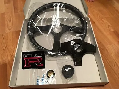 Rare JDM Hiro R Carbon Steering Wheel S13 Silvia 180sx R32 R33 R34 GTR Crx Nsx • $899