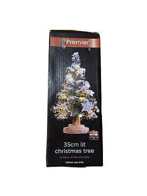 £18 • Buy Pre-Lit Artificial Fibre Optic Christmas Xmas Tree Lights Mini Decoration 35cm