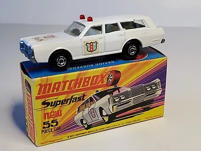 Vintage Matchbox Lesney Superfast Mercury Police Commuter MB #55 • $28.70