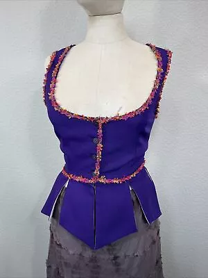 Something Rotten 33” Purple Vest Renaissance Fair Medieval R &J Beauty Defects • $45