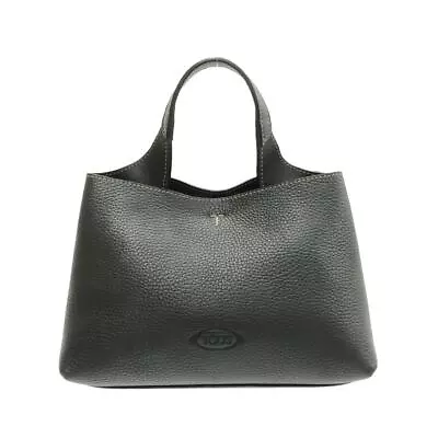 Auth TOD'S Leather Bag Micro - Black Leather Handbag • $540