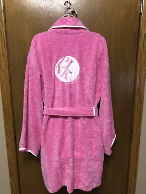 Victoria’s Secret PINK Size M/L Soft Plush Bath Robe Bathrobe COZY  Z22 • $39.99