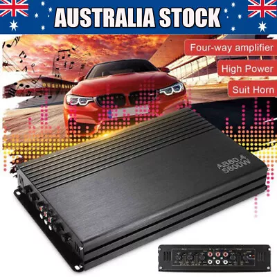 5800W 4-Channel Car Audio Amplifier High-Power 4-Way Stereo Power Amplifier • $75.39