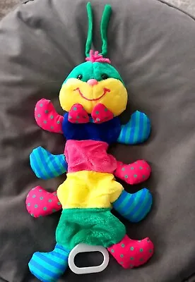 Vintage Kids II 1996 Caterpillar Musical Plush Crib Pull Toy Beautiful Dreamer • £25.99