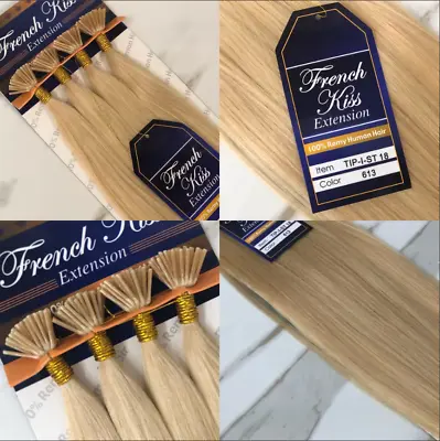 French Kiss FUSION I-TIP Extensions 100% REMY HUMAN HAIR 18  | Select Your Color • $67.99