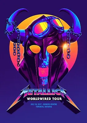 £9.60 • Buy Metallica - Worldwired Tour 2017 Poster Art Print