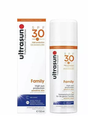 Ultrasun Sun Family SPF 30 150ml Sensitive Formula For All Ages NEW • £22.99