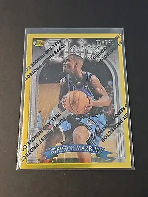 1996-97 Topps Finest Stephon Marbury Rare Gold Rookie Card RC #287 • $18