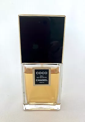Vtg Coco Chanel Perfume Eau De Toilette 1.7oz Bottle Spray Fragrance 3/4 Full • $59.99