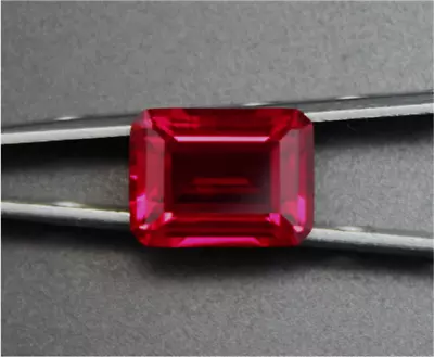 Top Lab-Created Emerald Cut Pigeon Blood Red Ruby AAAAA+ Loose Gemstone 3X5mm • $0.99