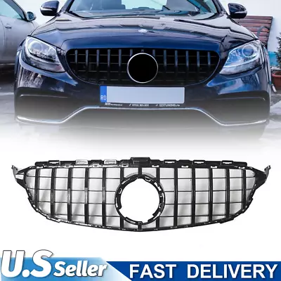 GT R AMG Style Front Grille For Mercedes Benz W205 C Class C200 C300 2019-2021 • $60.89