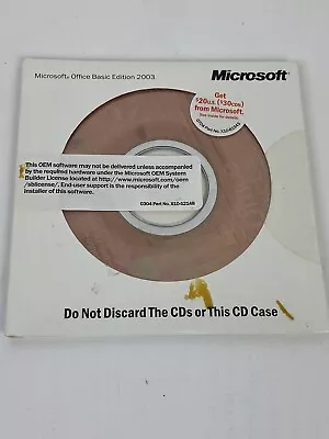 Microsoft Office Basic Edition 2003 W/ Product Key • $24