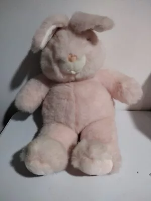 Vintage 1992 GUND LARGE PINK BUNNY Stuffed Animal PLUSH CUTE TEETH 26  Tall • $23.96