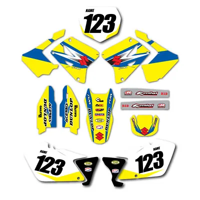 2002-2008 Suzuki RM125 RM250 Graphics Kit With Number Plates And Rider Number • $115.95