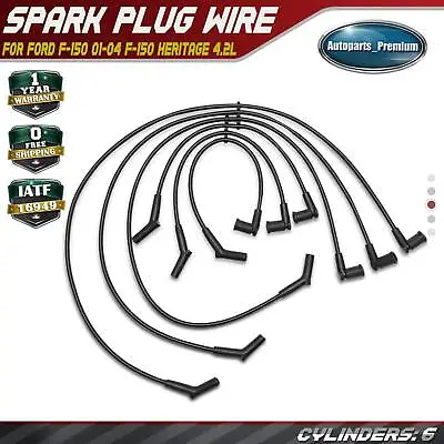 $29.49 • Buy 6x Spark Plug Wire Sets For Ford F-150 2001-2008 F-150 Heritage E-150 V6 4.2L