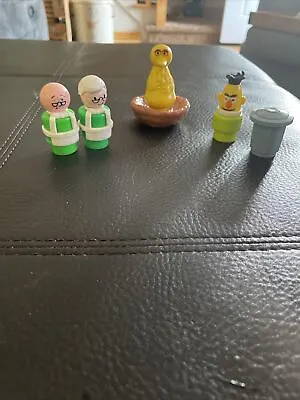 Vintage Fisher Price Sesame Street Little People Figures Lot Of 5 • $24.90