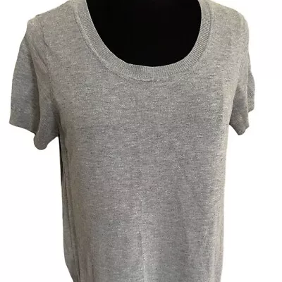Michael Kors Gray Short Sleeve Sweater Medium • $11.29