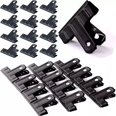 Matte Black Metal Bulldog Clips  Paper Clamps For Chip Bags Photos 12 Pack  • $11.71