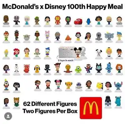 U PICK 2023 McDONALD'S Disney's 100 Year Anniversary Celebration HAPPY MEAL TOYS • $7