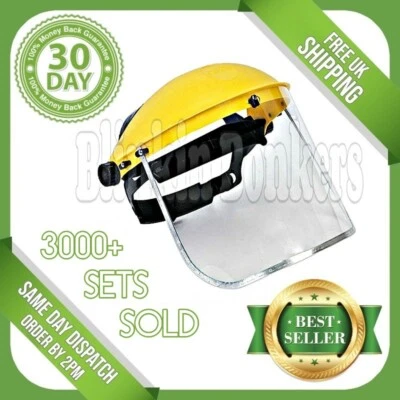 £11.19 • Buy Clear Face Shield Flip Up Screen Full Visor Safety Mask Eye Guard Protector Uk