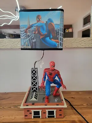 Spider Man Lamp 2007 RARE Tested. Plays Spiderman Song And Moves Casts His Web. • $129.99