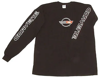 Corvette C4 Long-Sleeved T-Shirt Black Small • $33.15